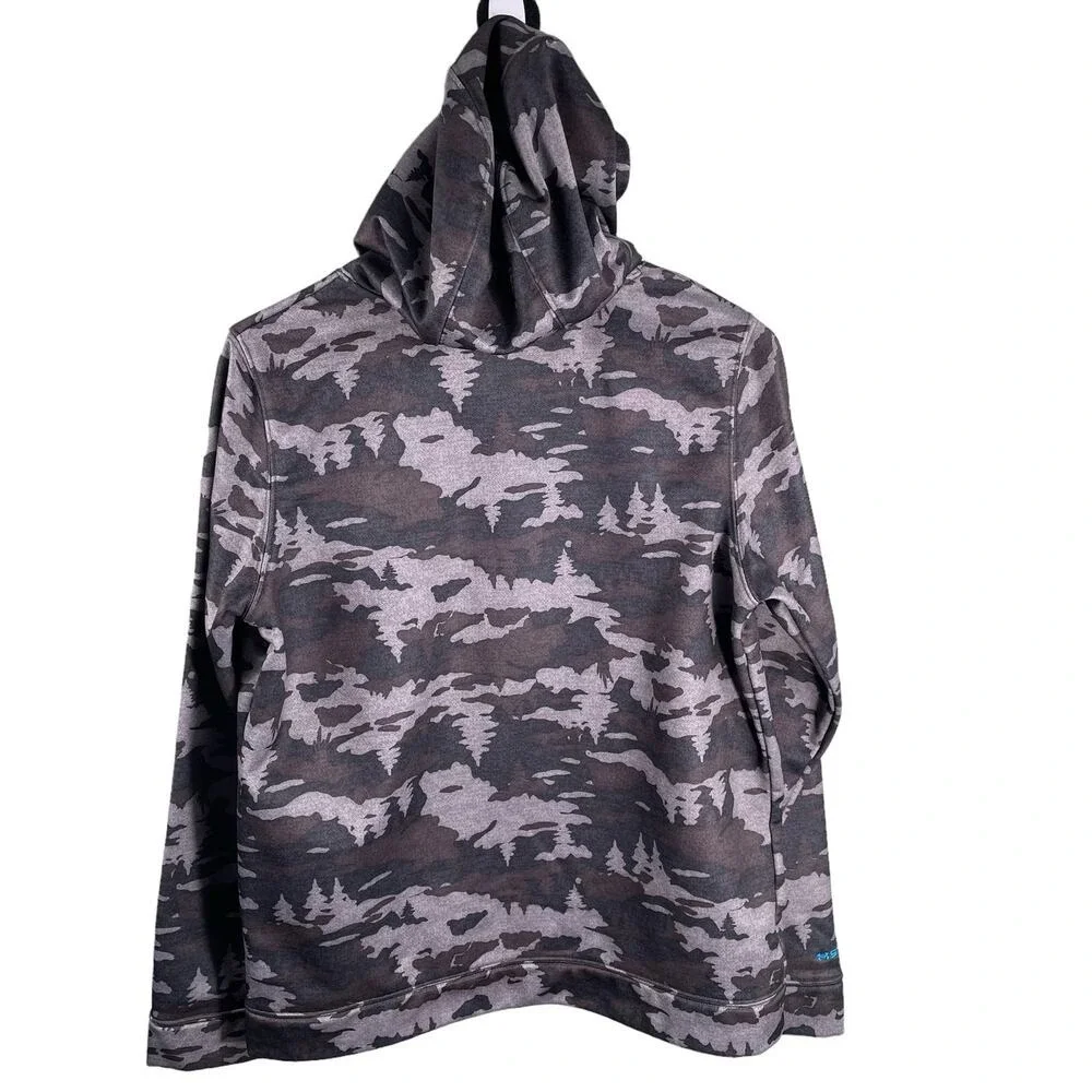Under Armour Hoodie Kids YXL Grey‎ Camo ColdGear Storm1 Pullover Sweatshirt